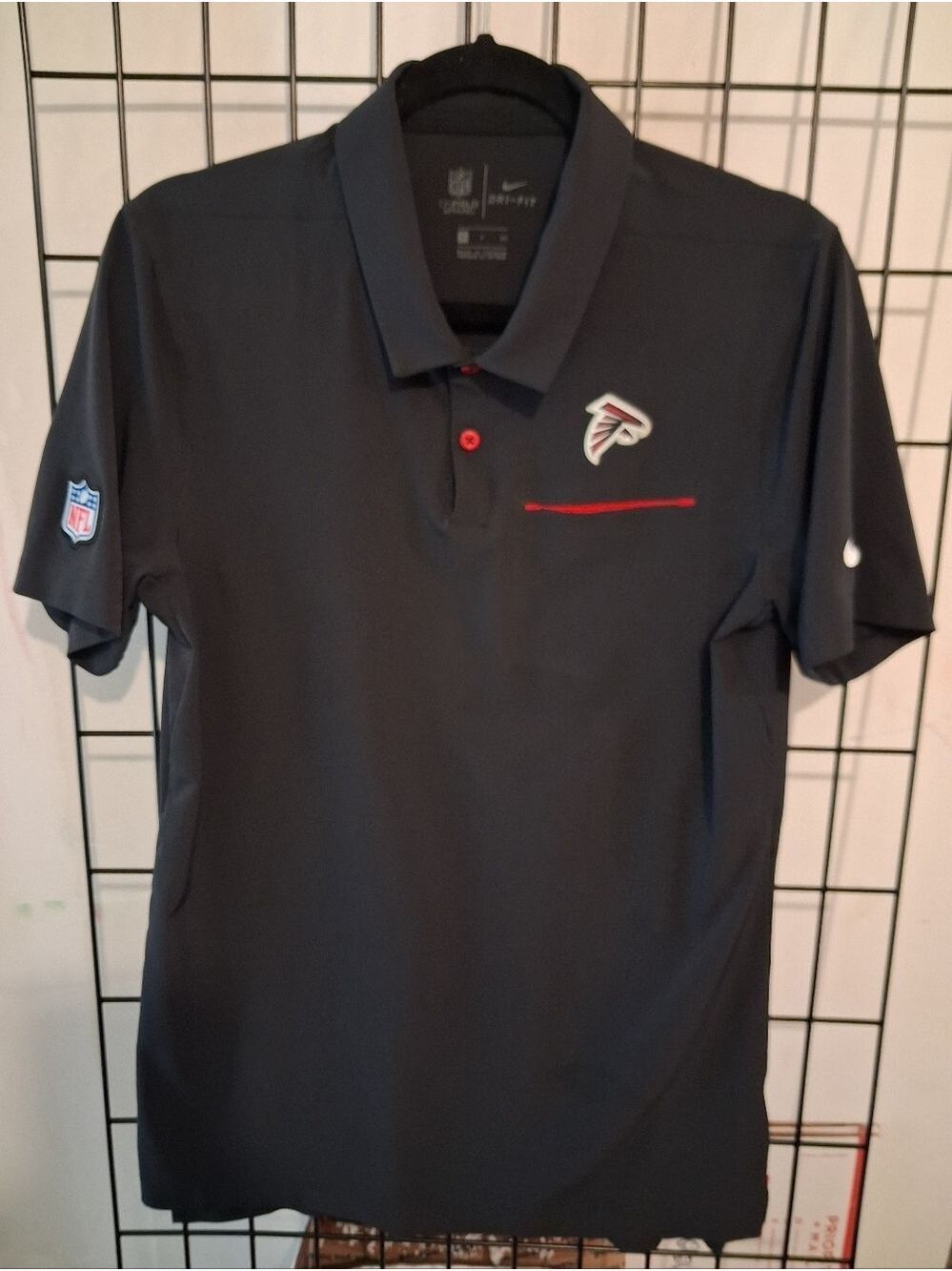 Atlanta Falcons Nike NFL Polo Shirt On Field Apparel Dri-Fit